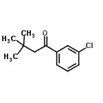结构式 CAS# 70048-88-3, 1-(3-氯苯基)-3,3-二甲基-1-丁酮