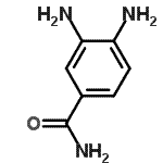 structure of CAS# 7005-37-0, 3,4-Diaminobenzamide;MFCD08729278