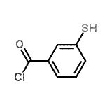 structure of CAS# 70074-41-8, 3-Sulfanylbenzoyl chloride;3-Mercaptobenzoyl chloride;MFCD13173842
