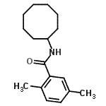 CAS#: 701228-83-3， N-Cyclooctyl-2,5-dimethylbenzamide