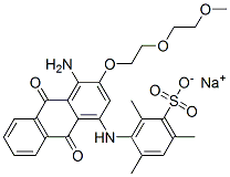 CAS#: 70179-77-0， Sodium 3-[[4-Amino-9,10-Dihydro-3-[2-(2-Methoxyethoxy)Ethoxy]-9,10-Dioxo-1-Anthryl]Amino]-2,4,6-Trimethylbenzenesulphonate
