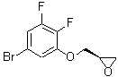 结构式 CAS# 702687-42-1, (2R)-2-[(5-溴-2,3-二氟苯氧基)甲基]环氧乙烷