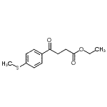结构式 CAS# 7028-70-8, 乙基4-[4-(甲硫基)苯基]-4-氧代丁酸酯