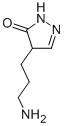 structure of CAS# 7032-17-9, 4-(3-Aminopropyl)-2,4-Dihydro-3H-Pyrazol-3-One;3-(3-Oxo-1,2-Dihydropyrazol-4-Yl)Propylammonium;3-(3-Keto-1,2-Dihydropyrazol-4-Yl)Propylammonium;Zinc03883831
