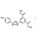 CAS#: 70364-24-8， 5-[[[(4-methylphenyl)sulfonyl]amino]sulfonyl]-1,3-Benzenedicarboxylic acid dimethyl ester potassium salt (1:1)