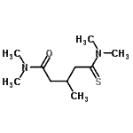 CAS#: 70367-47-4， 5-(Dimethylamino)-N,N,3-trimethyl-5-thioxopentanamide