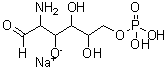 structure of CAS# 70442-23-8, 2-amino-2-deoxy-Hexose 6-(dihydrogen phosphate) sodium salt (1:1);D-Glucosamine 6-phosphate sodium salt;G4878_SIGMA