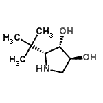 CAS#: 706755-06-8， (2R,3S,4S)-2-(2-Methyl-2-propanyl)-3,4-pyrrolidinediol