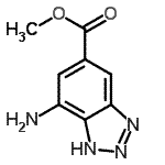 CAS#: 706793-18-2， Methyl 4-amino-1H-benzotriazole-6-carboxylate