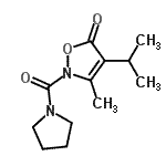 CAS#: 706803-99-8， 4-Isopropyl-3-methyl-2-(1-pyrrolidinylcarbonyl)-1,2-oxazol-5(2H)-one