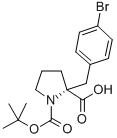 CAS#: 706806-75-9， Boc-(R)-alpha-(4-Bromobenzyl)-Proline
