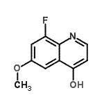 CAS 登录号：706809-34-9， 8-氟-6-甲氧基-4-喹啉醇