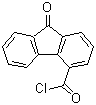 structure of CAS# 7071-83-2, 9-Oxo-9H-fluorene-4-carbonyl chloride;9-Fluorenone-4-Carbonyl Chloride;9-FLUORENONE-4-CARBONYLCHLORIDE;9H-FLUORENE-4-CARBONYL CHLORIDE,9-OXO