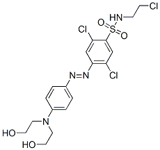 CAS#: 70865-32-6， 4-[[4-[Bis(2-Hydroxyethyl)Amino]Phenyl]Azo]-2,5-Dichloro-N-(2-Chloroethyl)Benzenesulphonamide