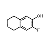 CAS#: 709032-00-8， 3-Fluoro-5,6,7,8-tetrahydro-2-naphthalenol