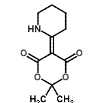 CAS#: 70912-53-7， 2,2-Dimethyl-5-(2-piperidinylidene)-1,3-dioxane-4,6-dione
