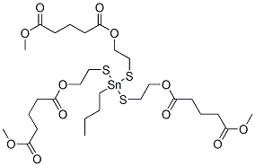 CAS#: 70942-36-8， Dimethyl 10-Butyl-10-[[2-[(5-Methoxy-1,5-Dioxopentyl)Oxy]Ethyl]Thio]-5,15-Dioxo-6,14-Dioxa-9,11-Dithia-10-Stannanonadecanedioate