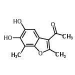 CAS#: 709640-99-3， 1-(5,6-Dihydroxy-2,7-dimethyl-1-benzofuran-3-yl)ethanone