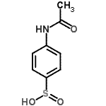 structure of CAS# 710-24-7, 4-Acetamidobenzenesulfinic acid;4-Acetamidobenzenesulphinic acid;Benzenesulfinic acid, p-acetamido-;NSC37540