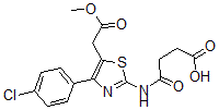 CAS#: 71013-44-0， 2-[(3-Carboxypropionyl)Amino]-4-(4-Chlorophenyl)-5-Thiazoleacetic Acid alpha-Methyl Ester
