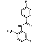结构式 CAS# 710310-25-1, 4-氟-N-(5-氟-2-甲基苯基)苯甲酰胺