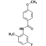 CAS#: 710310-26-2， N-(5-Fluoro-2-methylphenyl)-4-methoxybenzamide