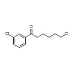 structure of CAS# 710339-81-4, 6-Chloro-1-(3-chlorophenyl)-1-hexanone;6-chloro-1-(3-chlorophenyl)-1-oxohexane