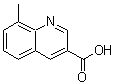 structure of CAS# 71082-55-8, 8-Methyl-3-quinolinecarboxylic acid