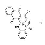 CAS#: 71130-52-4， Sodium 2-[(4-hydroxy-9,10-dioxo-9,10-dihydro-1-anthracenyl)amino]benzenesulfonate