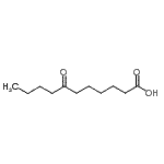 structure of CAS# 71173-33-6, 7-Oxoundecanoic acid;7-oxoundecanoic acid