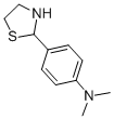structure of CAS# 712-80-1, N,N-Dimethyl-4-(2-Thiazolidinyl)-Benzenamine;N,N-Dimethyl-4-Thiazolidin-2-Yl-Aniline;N,N-Dimethyl-4-(2-Thiazolidinyl)Aniline;Dimethyl-(4-Thiazolidin-2-Ylphenyl)Amine