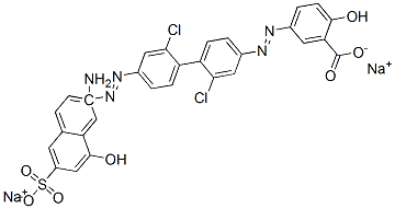 CAS#: 71215-83-3， 5-[2-[4'-[2-(2-Amino-8-Hydroxy-6-Sulfo-1-Naphthalenyl)Diazenyl]-2,2'-Dichloro[1,1'-Biphenyl]-4-Yl]Diazenyl]-2-Hydroxy-Benzoic Acid Sodium Salt (1:2)