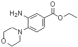 structure of CAS# 71254-75-6, Ethyl 3-amino-4-(4-morpholinyl)benzoate;3-Amino-4-morpholin-4-yl-benzoic acid ethyl ester;3-AMINO-4-MORPHOLIN-4-YL-BENZOICACIDETHYLESTER;Ethyl 3-amino-4-(4-morpholinyl)benzoate