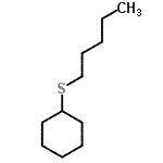 CAS 登录号：7133-42-8， (戊基硫基)环己烷