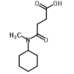 structure of CAS# 714278-92-9, 4-[Cyclohexyl(methyl)amino]-4-oxobutanoic acid;3-(N-cyclohexyl-N-methylcarbamoyl)propanoic acid;4-(cyclohexyl(methyl)amino)-4-oxobutanoic acid;4-[cyclohexyl(methyl)amino]-4-oxobutanoic acid