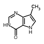 CAS#: 71435-37-5， 7-methyl-3,5-dihydropyrrolo[2,3-e]pyrimidin-4-one
