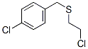 structure of CAS# 71501-38-7, 1-Chloro-4-[[(2-Chloroethyl)Thio]Methyl]Benzene;1-Chloro-4-[(2-Chloroethylthio)Methyl]Benzene;1-Chloro-4-(((2-Chloroethyl)Thio)Methyl)Benzene