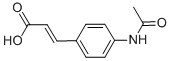 structure of CAS# 7152-04-7, 4-Acetamidocinnamic Acid;(E)-3-(4-Acetamidophenyl)Prop-2-Enoic Acid;(E)-3-(4-Acetamidophenyl)Acrylic Acid;3-(4-Acetamidophenyl)Acrylic Acid
