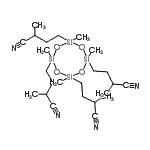 CAS#: 71550-41-9， 4,4',4'',4'''-(2,4,6,8-Tetramethyl-1,3,5,7,2,4,6,8-tetroxatetrasilocane-2,4,6,8-tetrayl)tetrakis(2-methylbutanenitrile)