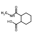 CAS 登录号：716362-44-6， 2-(甲基氨基甲酰)环己烷羧酸