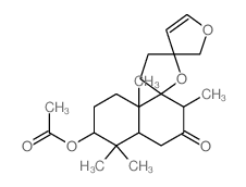 CAS#: 71641-11-7， 6''-Acetoxy-3',4',4''a,5'',6'',7'',8'',8''a-Octahydro-2'',5'',5'',8''a-Tetramethyldispiro[Furan-3(2H),2'(5'H)-Furan-5',1''(2''H)-Naphthalen]-3''(4''H)-One