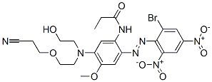 CAS#: 71701-29-6， N-[2-[(2-Bromo-4,6-Dinitrophenyl)Azo]-5-[[2-(2-Cyanoethoxy)Ethyl](2-Hydroxyethyl)Amino]-4-Methoxyphenyl]Propanamide