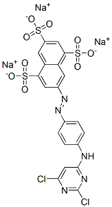 CAS#: 71720-92-8， Trisodium 7-[[4-[(2,6-Dichloro-4-Pyrimidinyl)Amino]Phenyl]Azo]Naphthalene-1,3,5-Trisulphonate