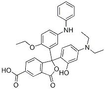 CAS#: 71799-70-7， 1-[4-(Diethylamino)-2-Hydroxyphenyl]-1-[2-Ethoxy-5-(Phenylamino)Phenyl]-1,3-Dihydro-3-Oxo-5-Isobenzofurancarboxylic Acid