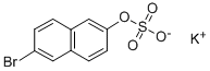 structure of CAS# 71799-94-5, 6-Bromo-2-Naphthyl Sulfate, Potassium Salt;Potassium;(6-Bromo-2-Naphthyl) Hydrogen Sulfate;Hydride;Potassium 6-Bromo-2-Naphthyl Sulphate
