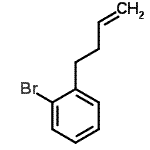 structure of CAS# 71813-50-8, 1-Bromo-2-(3-buten-1-yl)benzene;1-Bromo-2-(3-butenyl)benzene;1-bromo-2-(but-3-en-1-yl)benzene;1-bromo-2-(but-3-enyl)benzene