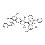 CAS 登录号：71850-61-8， 3,3'-[(9,10-二氧代-9,10-二氢蒽-1,4-二基)二亚胺]二(2,4,6-三甲基-N-苯基苯磺酰胺)