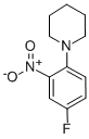 结构式 CAS# 719-70-0, 1-(4-氟-2-硝基苯基)-哌啶