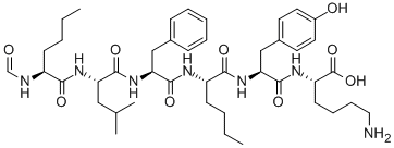 CAS#: 71901-21-8， N-Formyl-L-Norleucyl-L-Leucyl-L-Phenylalanyl-L-Norleucyl-L-Tyrosyl-L-Lysine
