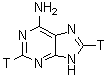 CAS 登录号：72093-28-8， (2,8-<sup>3</sup>H<sub>2</sub>)-9H-嘌呤-6-胺